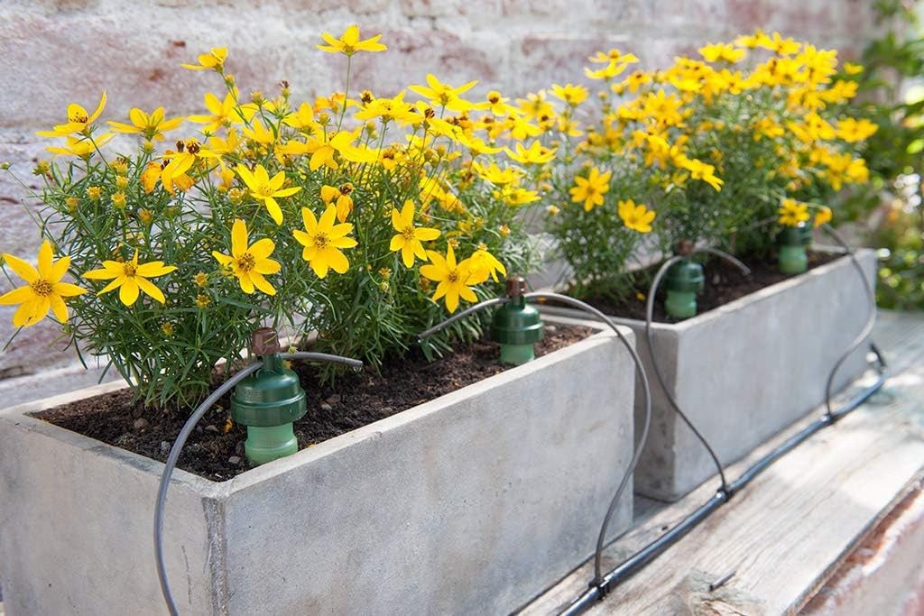 Blumat Drip System - 6 Pack Small Kit with Reservoir - Smart Automatic Watering System, Great for Vacation, Made in Austria