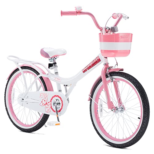 Royalbaby Princess Girls Kids Bike 12 14 16 18 20 Inch Children Bicycle with Basket for Age 3-12 Years