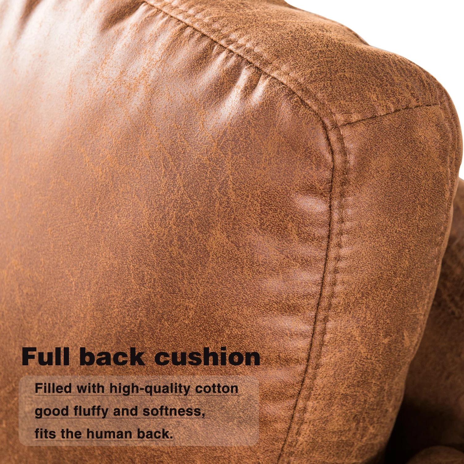 Ovios 100" Convertible Sectional Sofa,3-seat L Shaped Couch with Suede Fabric,Reversible recliner& Chaise for Small Space