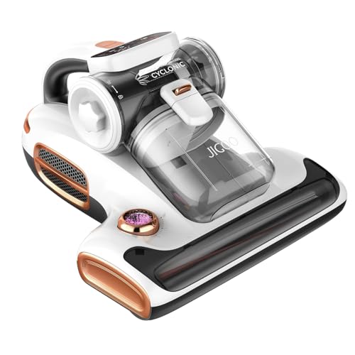 T600 Bed Vacuum Cleaner with UV-C Light, 15Kpa Suction 700W Powerful Double Cup Handheld Vacuums, Mattress Vacuum Cleaner with Smart Dust Sensor