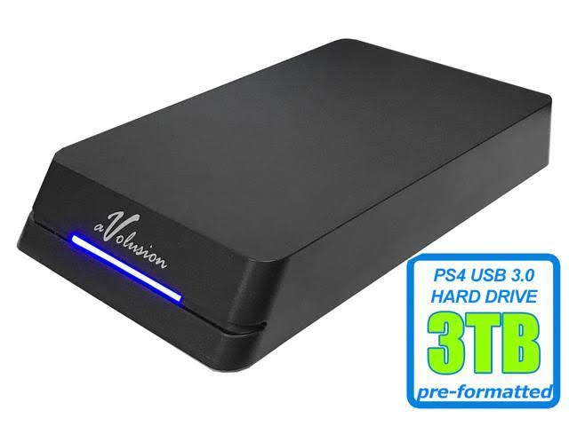 Avolusion HDDGear Pro 3tb (3000GB) 7200RPM 64MB Cache USB 3.0 External Gaming Hard Drive (designed for PS4 Pro, Slim, Original)