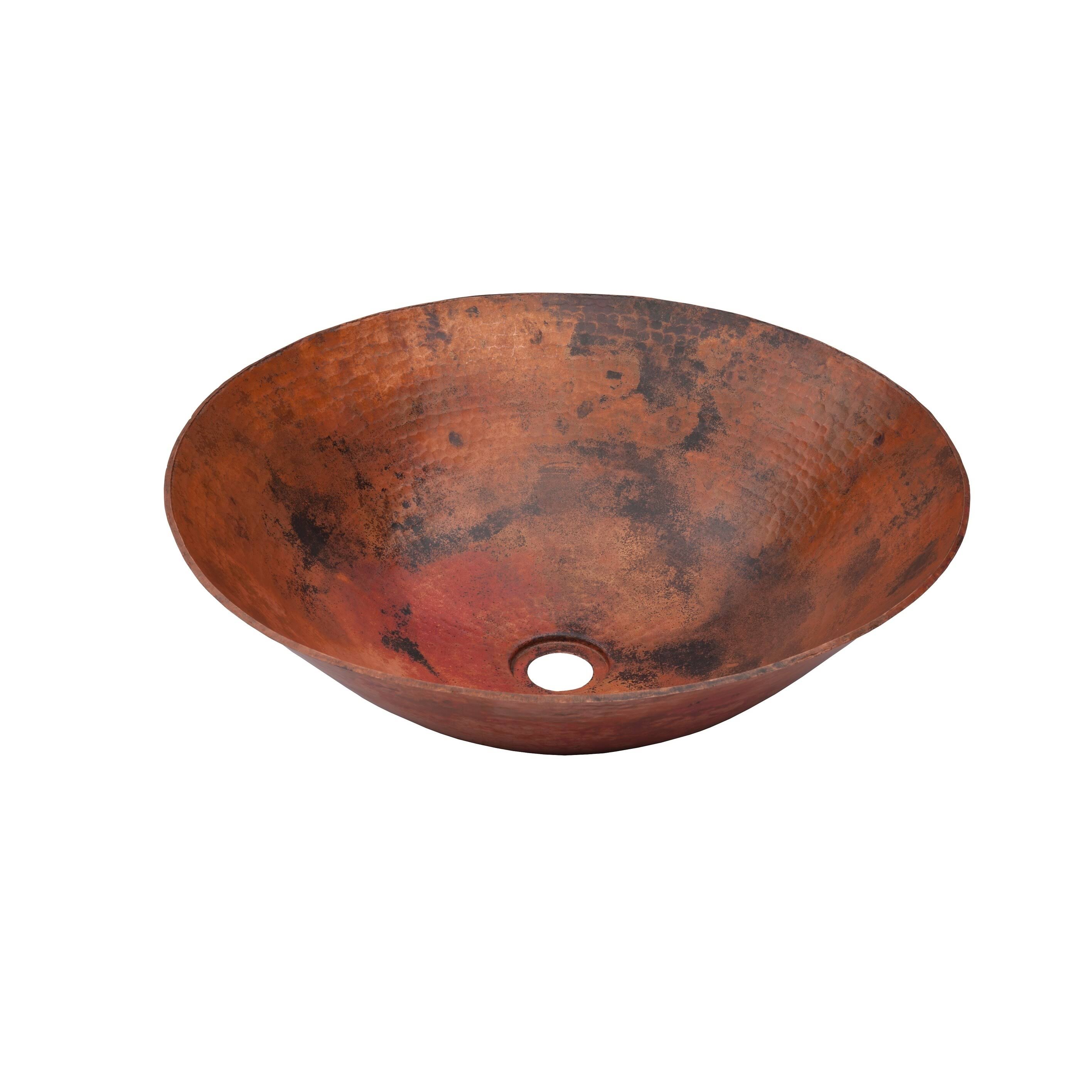 Novatto Catalonia Copper Vessel Sink, Natural