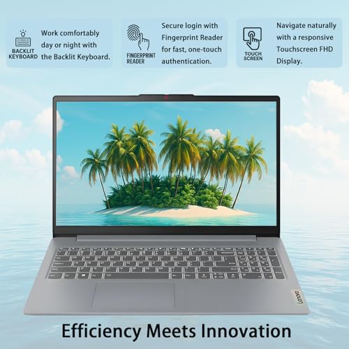 Lenovo IdeaPad 3 Business Laptop, Touchscreen, Backlit Keyboard, Intel Core i5-1235U Processor, 15.6" FHD, 40GB RAM, 1TB SSD, Fingerprint Reader