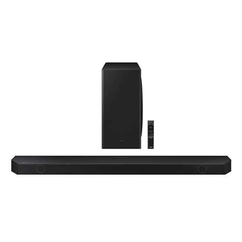 SAMSUNG Q990D 11.1.4ch Soundbar w/Wireless Dolby Atmos Audio, Rear Speaker Included, Q-Symphony, SpaceFit Sound Pro, Adaptive Sound