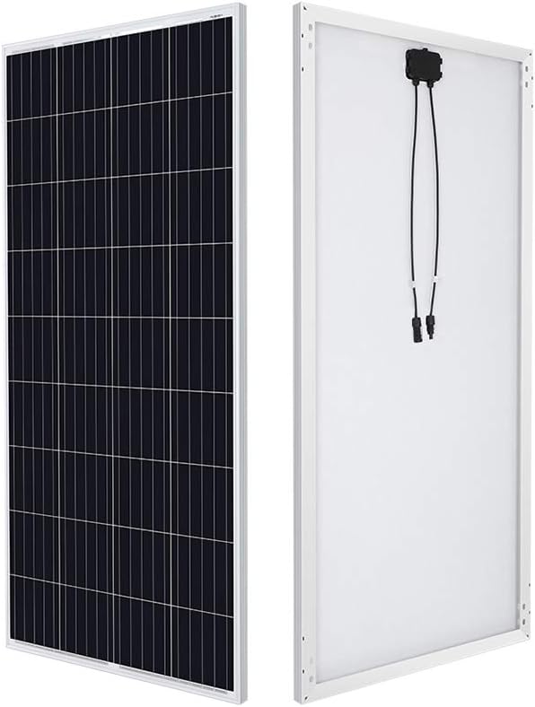 HQST 100W 12V Monocrystalline Flexible Solar Panel with 9 busbars Solar Cell,Bendable Polished PET Coating