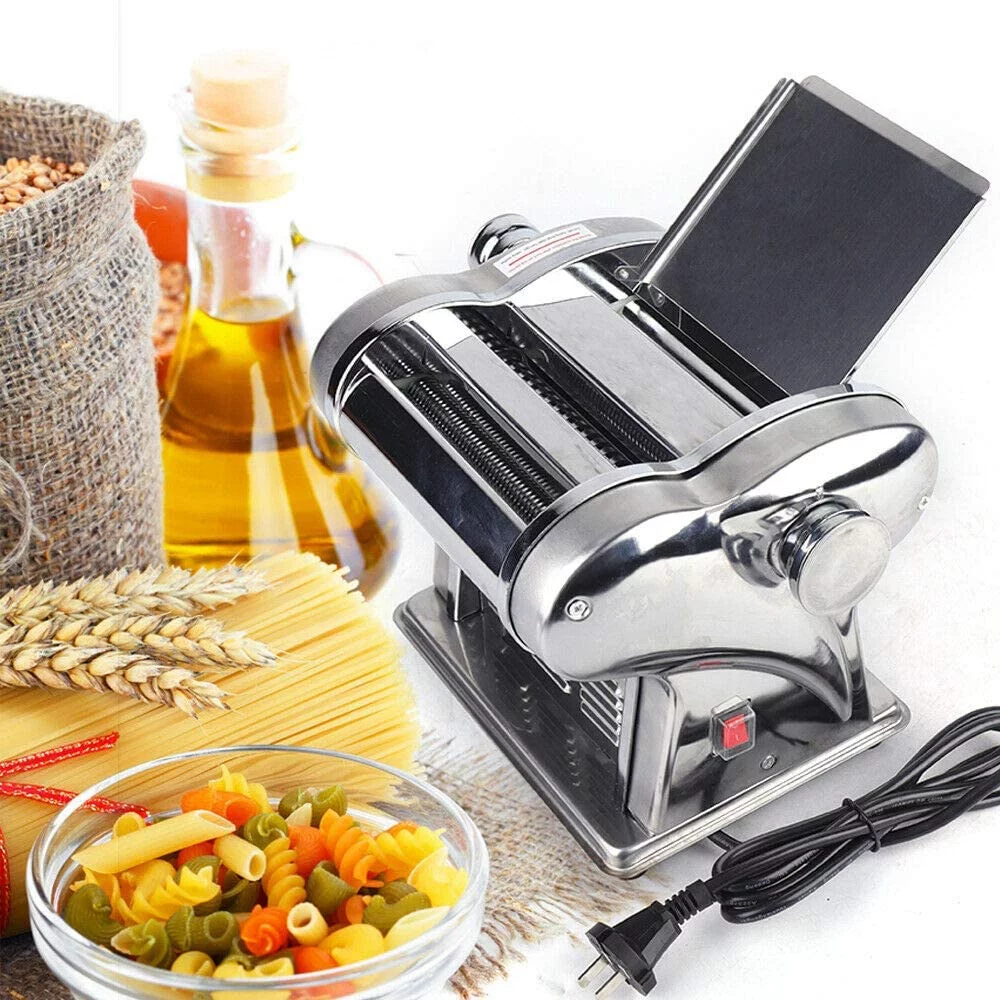 TFCFL Commercial Electric Pasta Machine 6 Speed Adjustable Thickness Setting