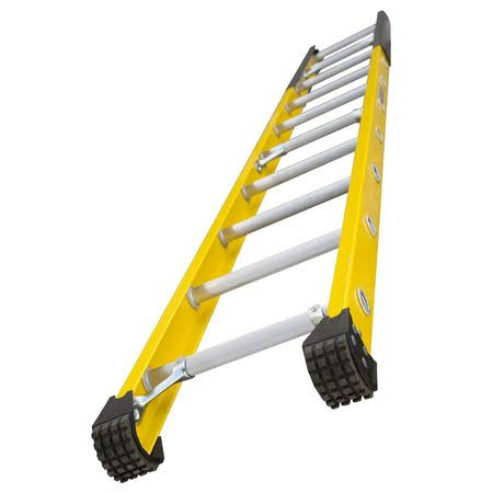 Louisville Ladder FE8916 16 ft. Fiberglass Manhole Ladder, Type IAA, 375 lbs Load Capacity