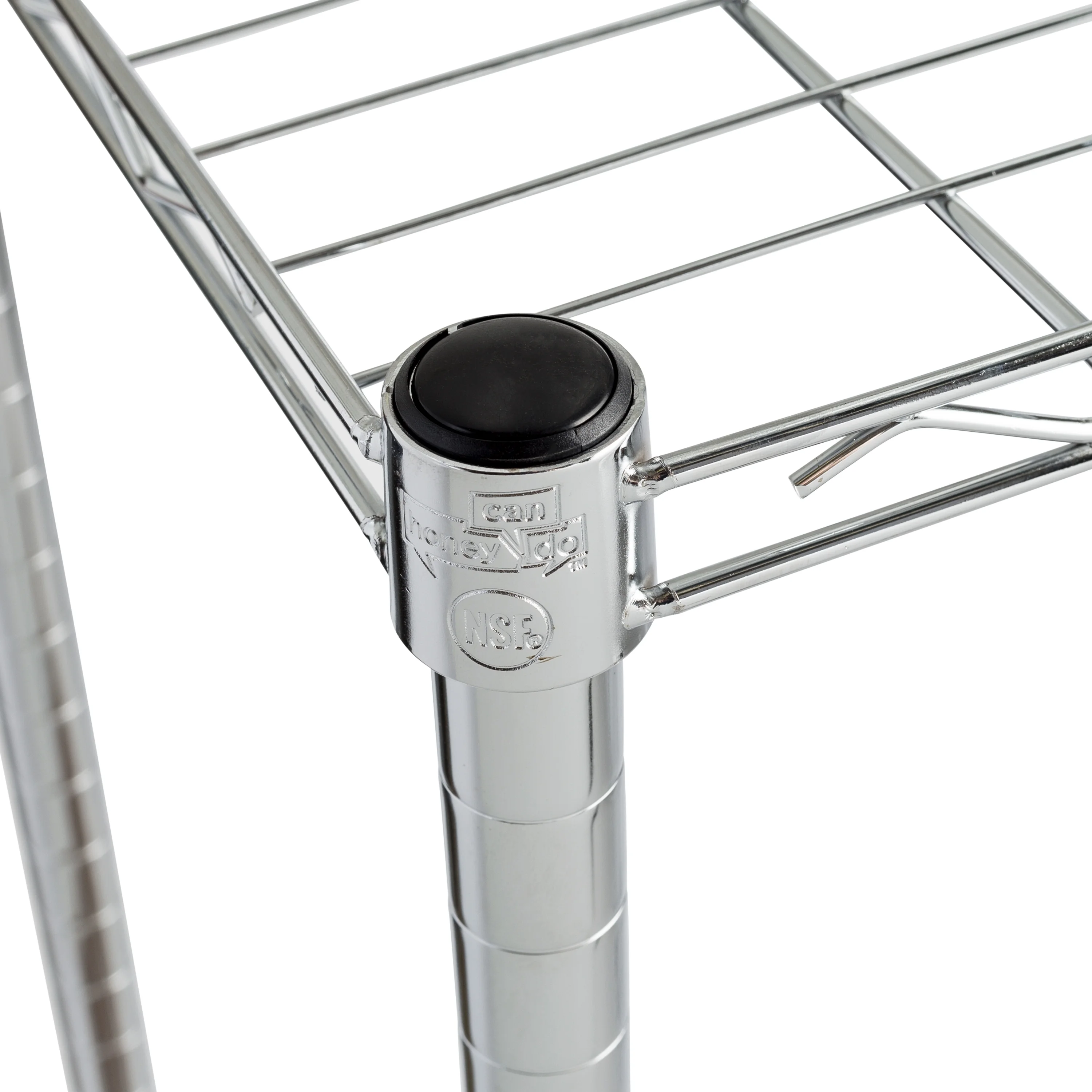 Honey Can Do Urban 5--Shelf Adjustable Steel Storage Shelving Unit, Chrome
