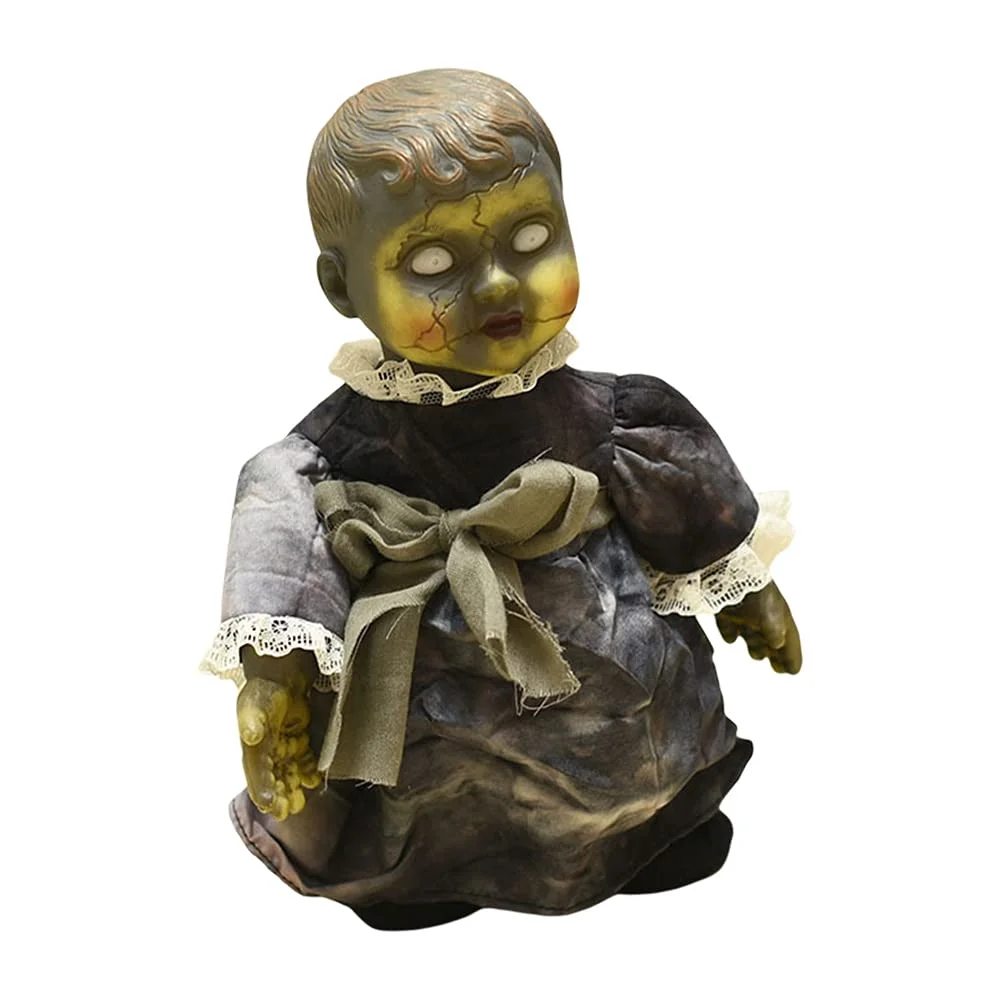 Voice Control Induction Ghost Doll Glowing Sound Creepy Ghost Doll Halloween Decorations