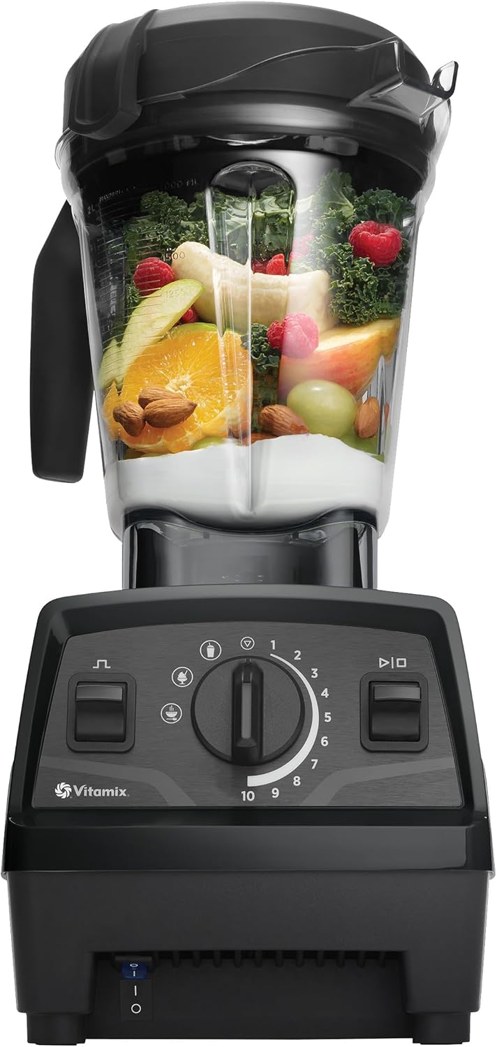Vitamix Explorian Blender with Programs, Professional-Grade, 64 oz. Low-Profile Container, Black (Renewed Premium)