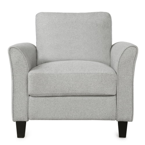 Living Room Furniture Set Loveseat Sofa and 3-Seat Sofa Couches Linen Fabric Upholstered Sofa Set, Light Gray