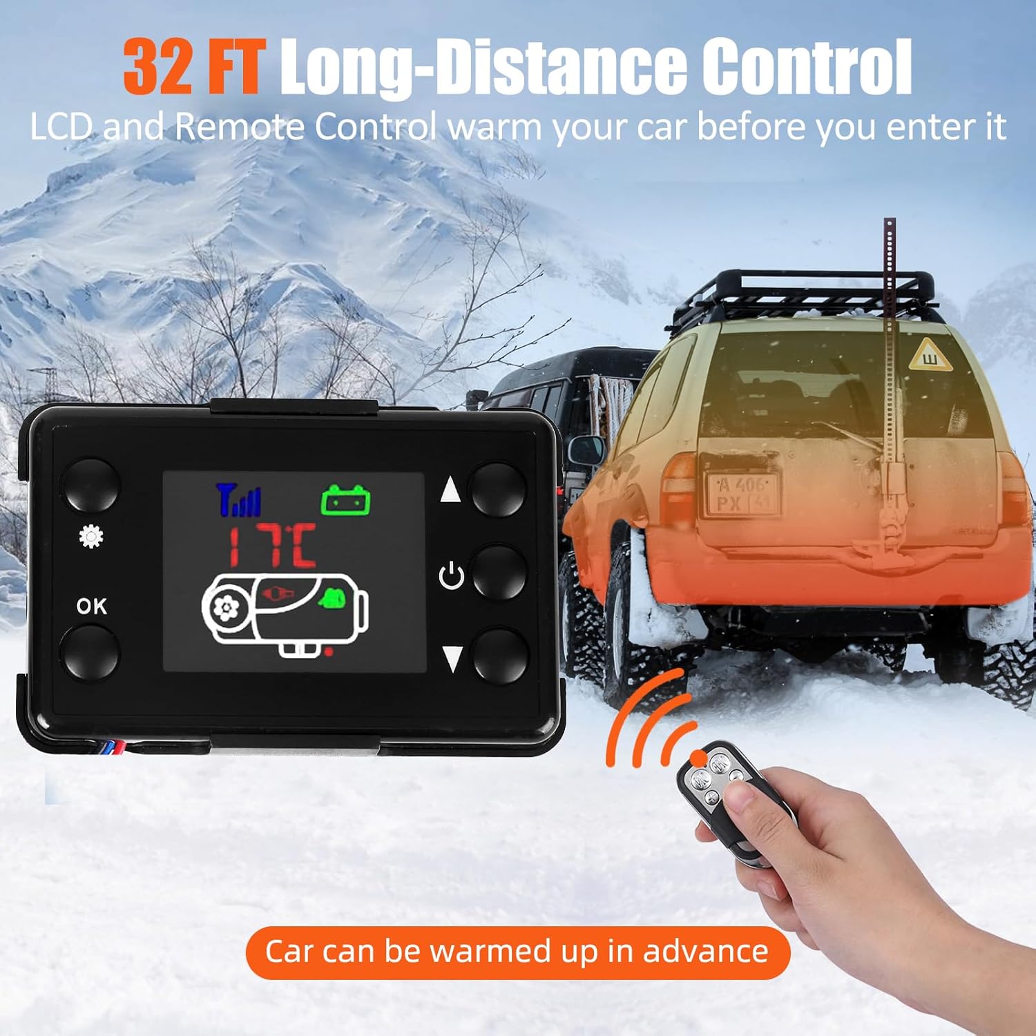 Towallmark Diesel Air Heater All in One, Portable Diesel Heater 5KW 12V, Diesel Parking Heater with Remote Control, LCD Screen, 10L Fuel Tank