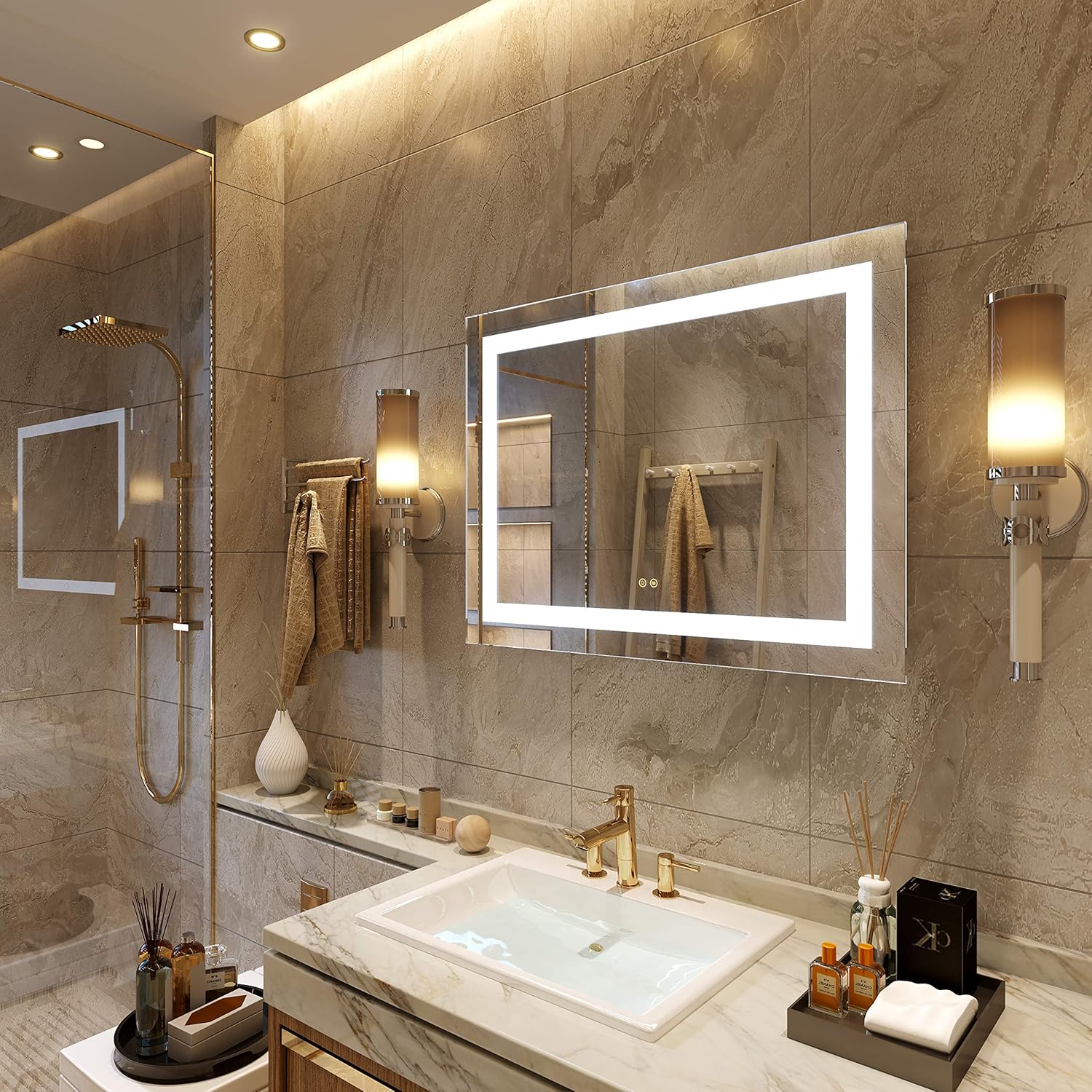 Petus PetusHouse 20 X 28 Inch LED Lighted Bathroom Mirrors
