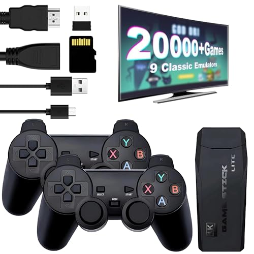 Retro Game Console,Wireless Retro Handheld Game Console, Built-in 20,000+ Plug-and-Play Retro Video Games, Equipped with 9 Classic simulators