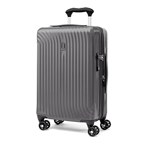 Travelpro Maxlite Air Hardside Expandable Carry on Luggage, 8 Spinner Wheels, Lightweight Hard Shell Polycarbonate Suitcase, Shadow Grey