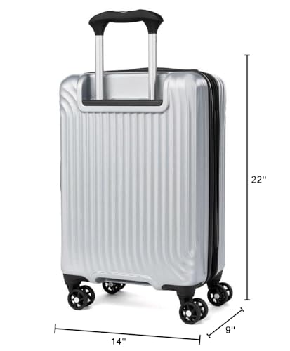 Travelpro Maxlite Air Hardside Expandable Carry on Luggage, 8 Spinner Wheels, Lightweight Hard Shell Polycarbonate Suitcase, Shadow Grey