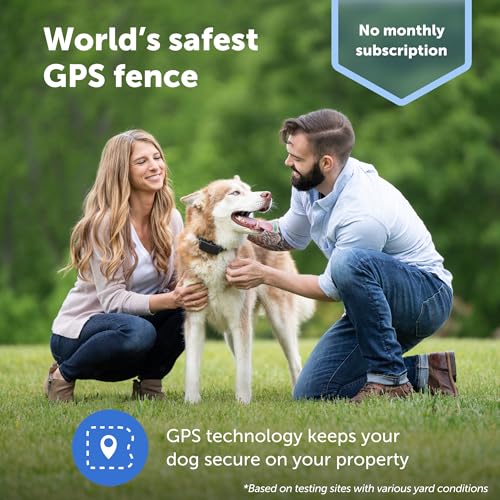 PetSafe Guardian GPS Connected Customizable Fence - Subscription-Free GPS Dog Fence for Large Yards, Create Your Own Boundary for up to 8 Dogs