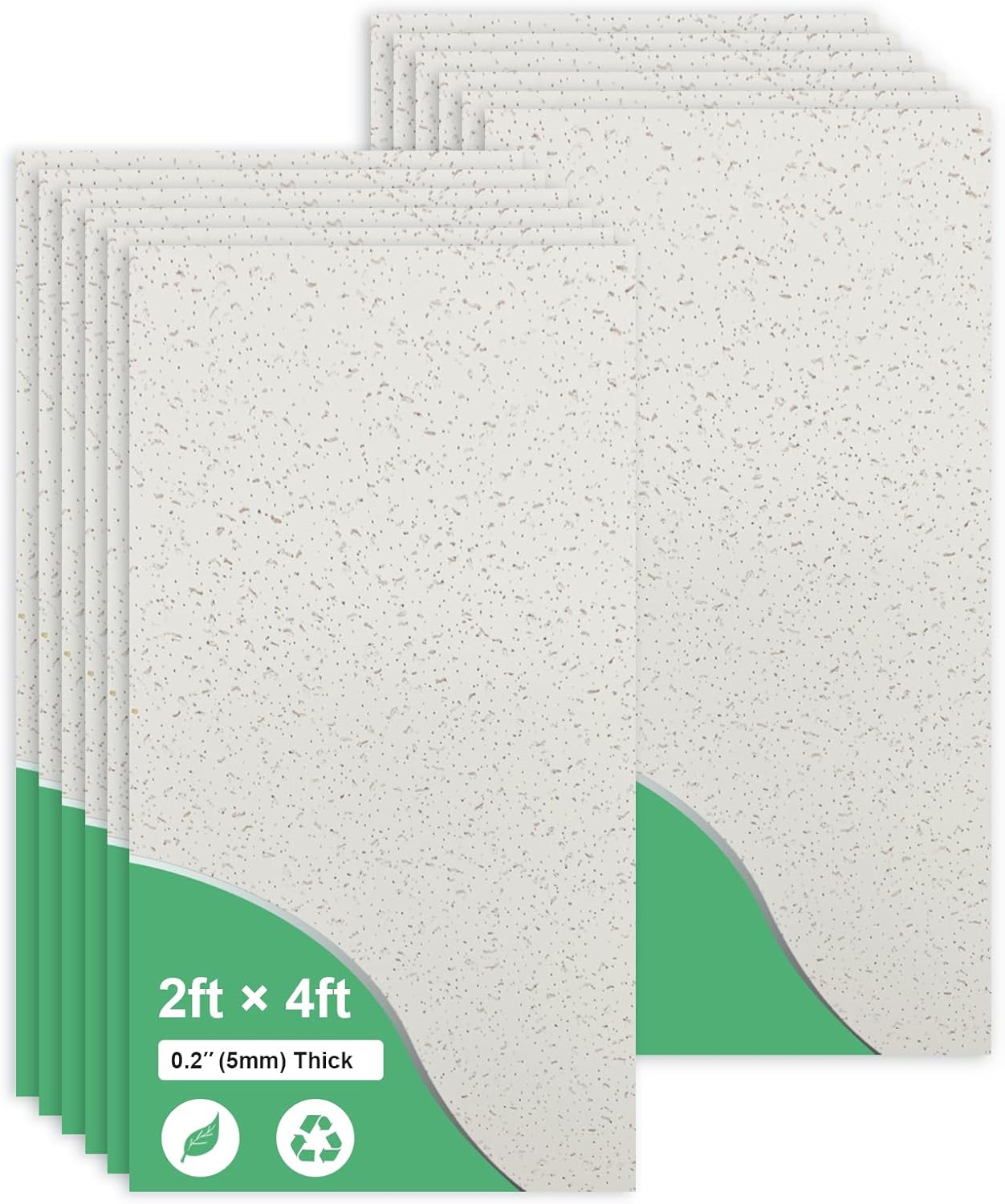 2ft x 4ft Printed Pro Ceiling Tiles - PVC Ceiling Panel 24 x 48in – Waterproof, Washable and Fire-Rated