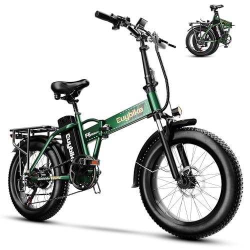 1000W Folding Electric Bike,48V 20AH Removable Battery E Bike,30+MPH,80 Miles Max Range Electric Bike for Adults,20" Fat Tire Foldable ebike