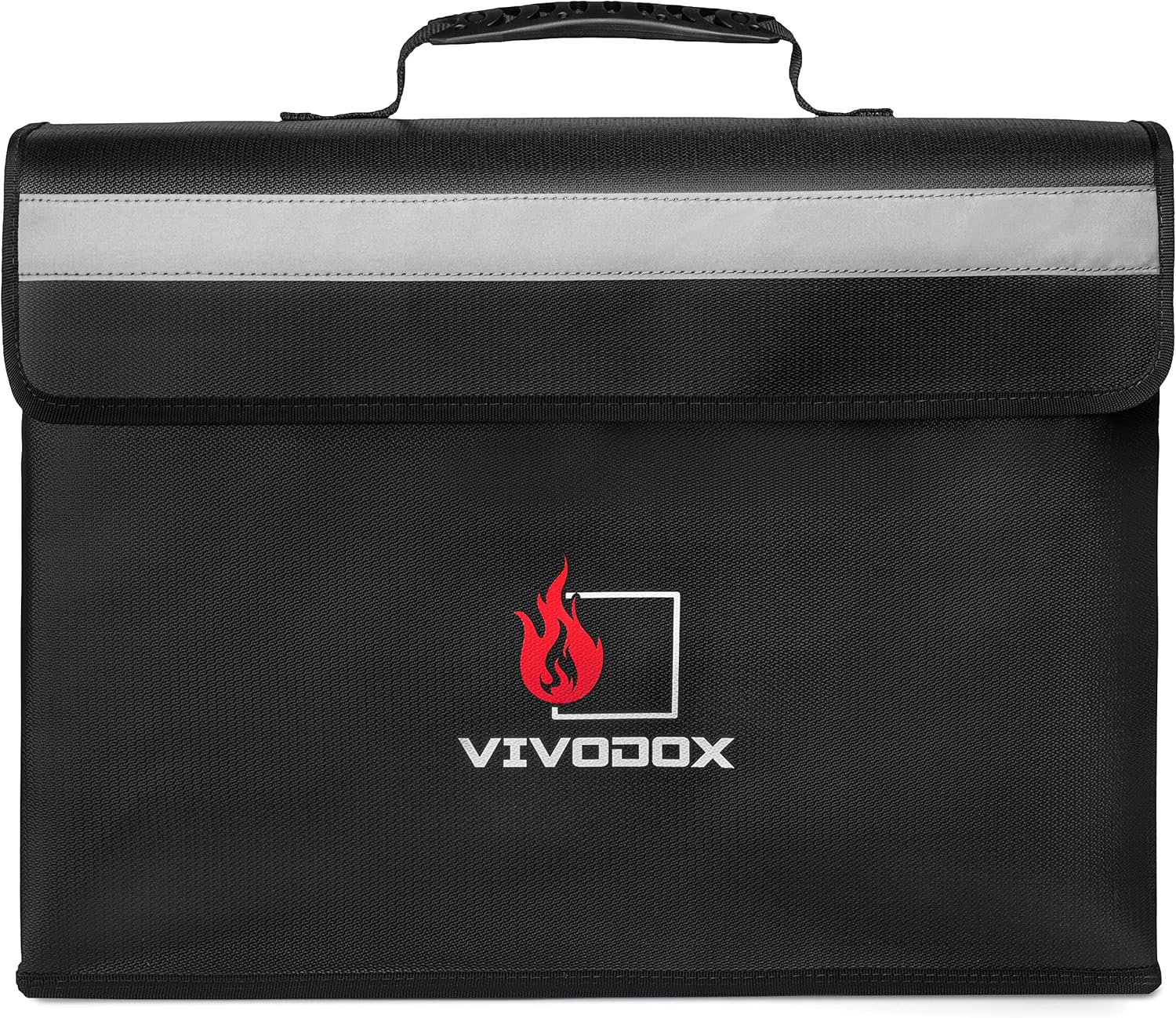 Fireproof Bag for Documents - Document Box Fireproof Waterproof Material - Large 17 x 12 x 6 Size Easily Fits Binders and Folders