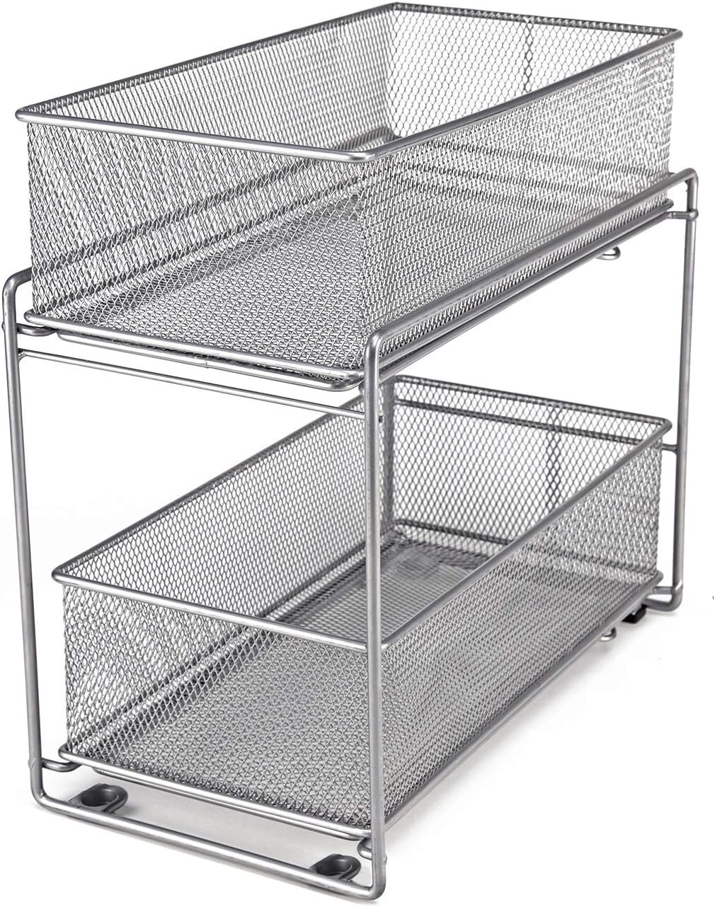 LaCyan Stackable Cabinet Organizer Pull Out Drawer for Kitchen Under Sink Storage,2 Tier