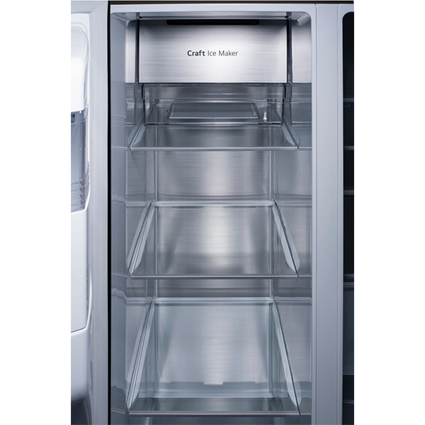 LG-27Cu. Feet Side-by-Side Smart Refrigerator with Craft Ice - Stainless Steel