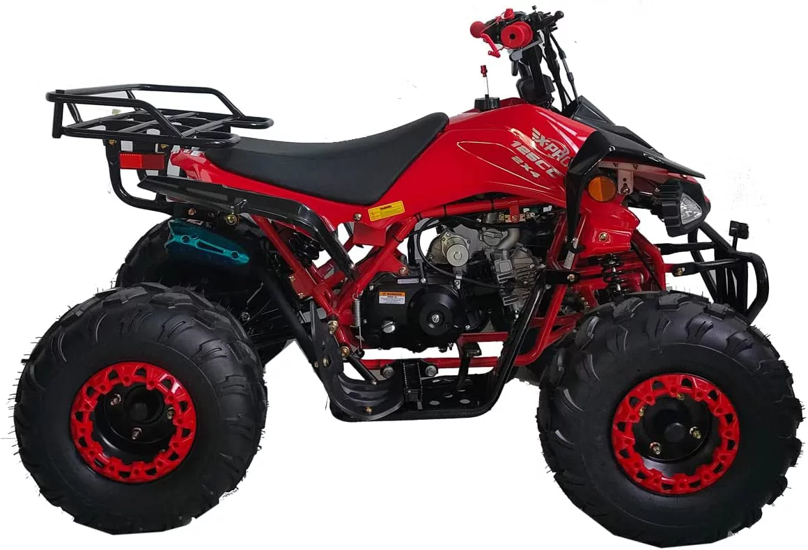 X-Pro Brand New 125cc Gas ATV, Automatic Transmission w/Reverse Remote Control Big 19"/18" Tires - Curated Treasures Market