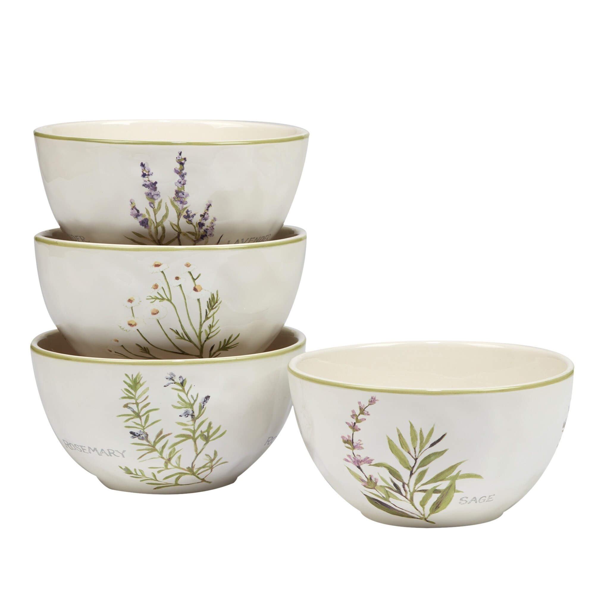 Certified International  Fresh Herbs 16-Piece Dinnerware Set, Service for 4