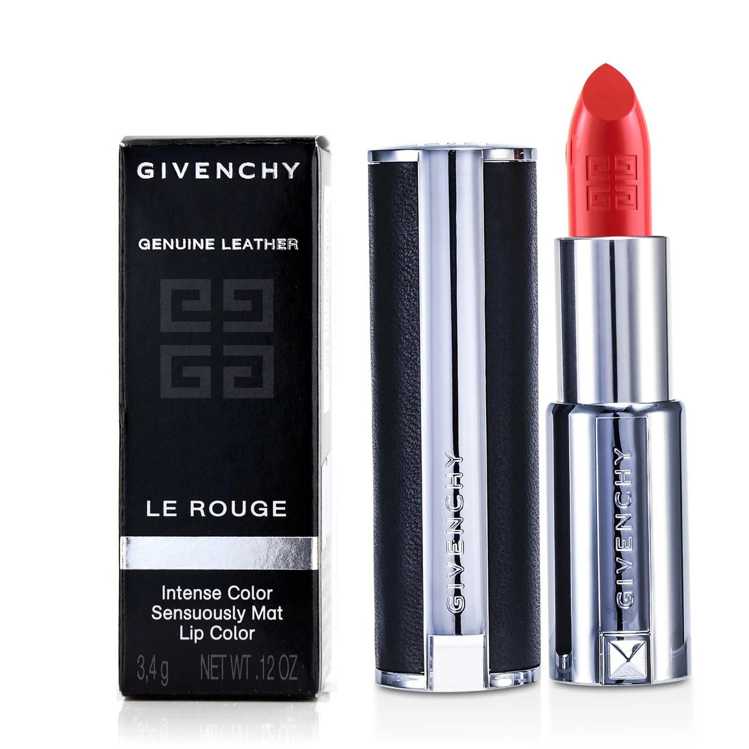 Givenchy Le Rouge Intense Color Sensuously Mat Lipstick - # 202 Rose Dressing  3.4g/0.12oz