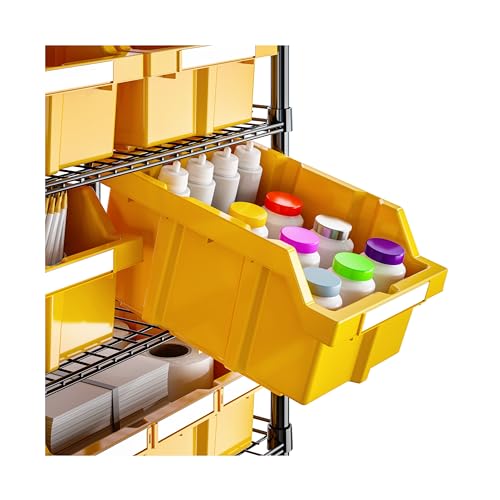 Seville Classics Heavy Duty NSF Bin Rack Solid Steel Wire Shelving Storage Unit, Patented Organizer for Garage, Warehouse, Office, Restaurant