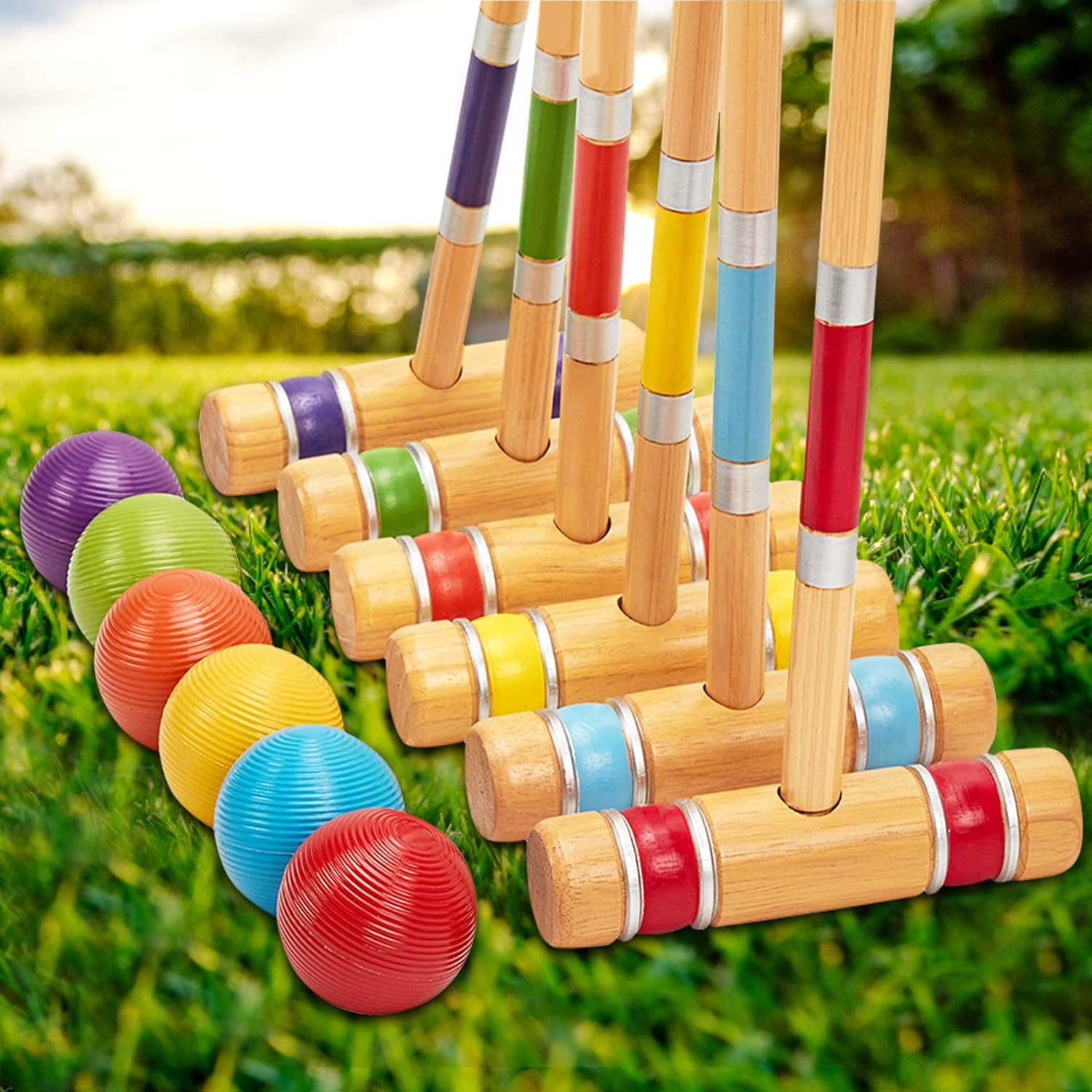 Pointyard Six Player Croquet Set