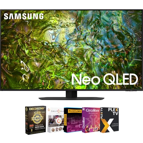 Samsung QN65QN90DA 65 Inch Neo QLED 4K Smart TV (2024) Bundle with 1 YR CPS Enhanced Protection Pack