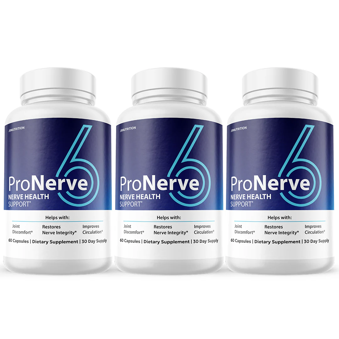 ProNerve6 Nerve Health Supplement to Support Nerve Functions Relief -3 Bottles - Kansas Nuitrition - HNZSDS