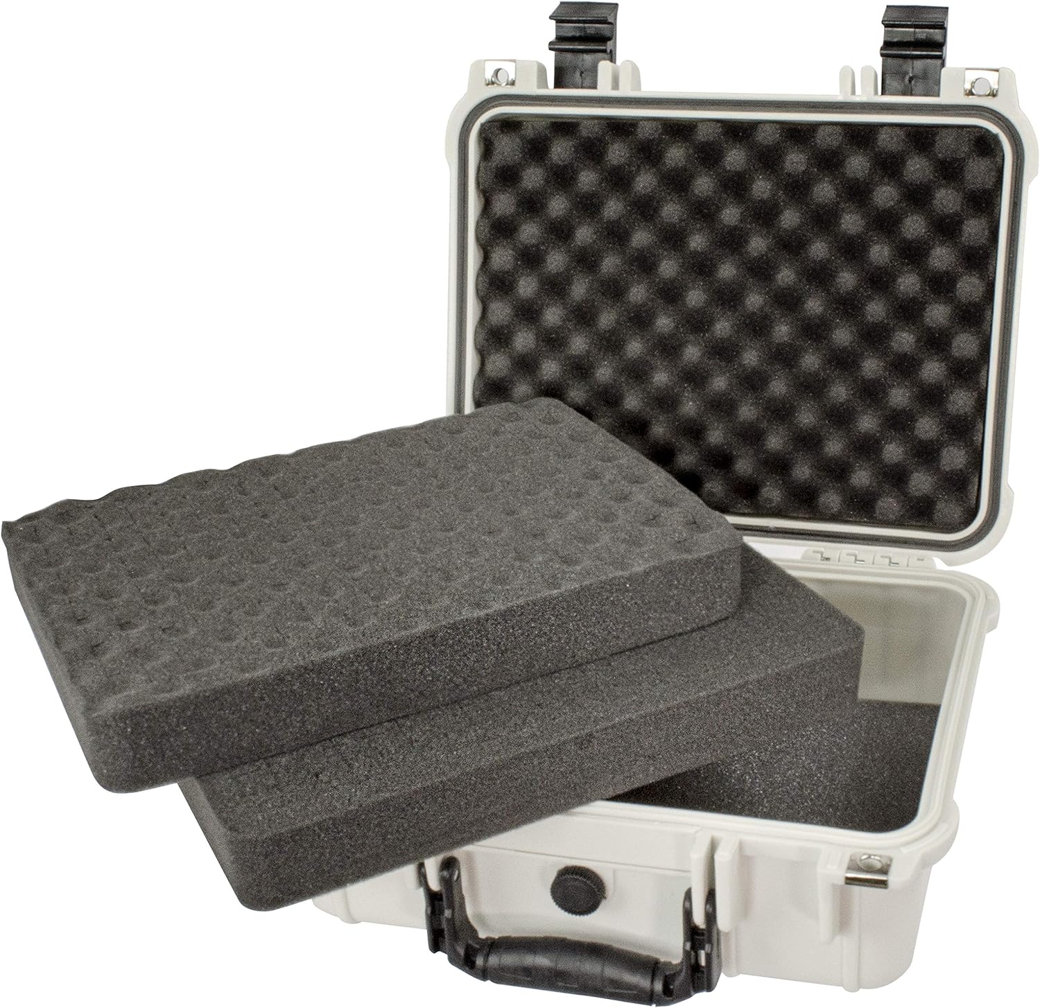 Eylar Protective Hard Camera Case Water & Shock Proof w/Foam TSA Approved 13.37 Inch 11.62 Inch 6 Inch Polar White