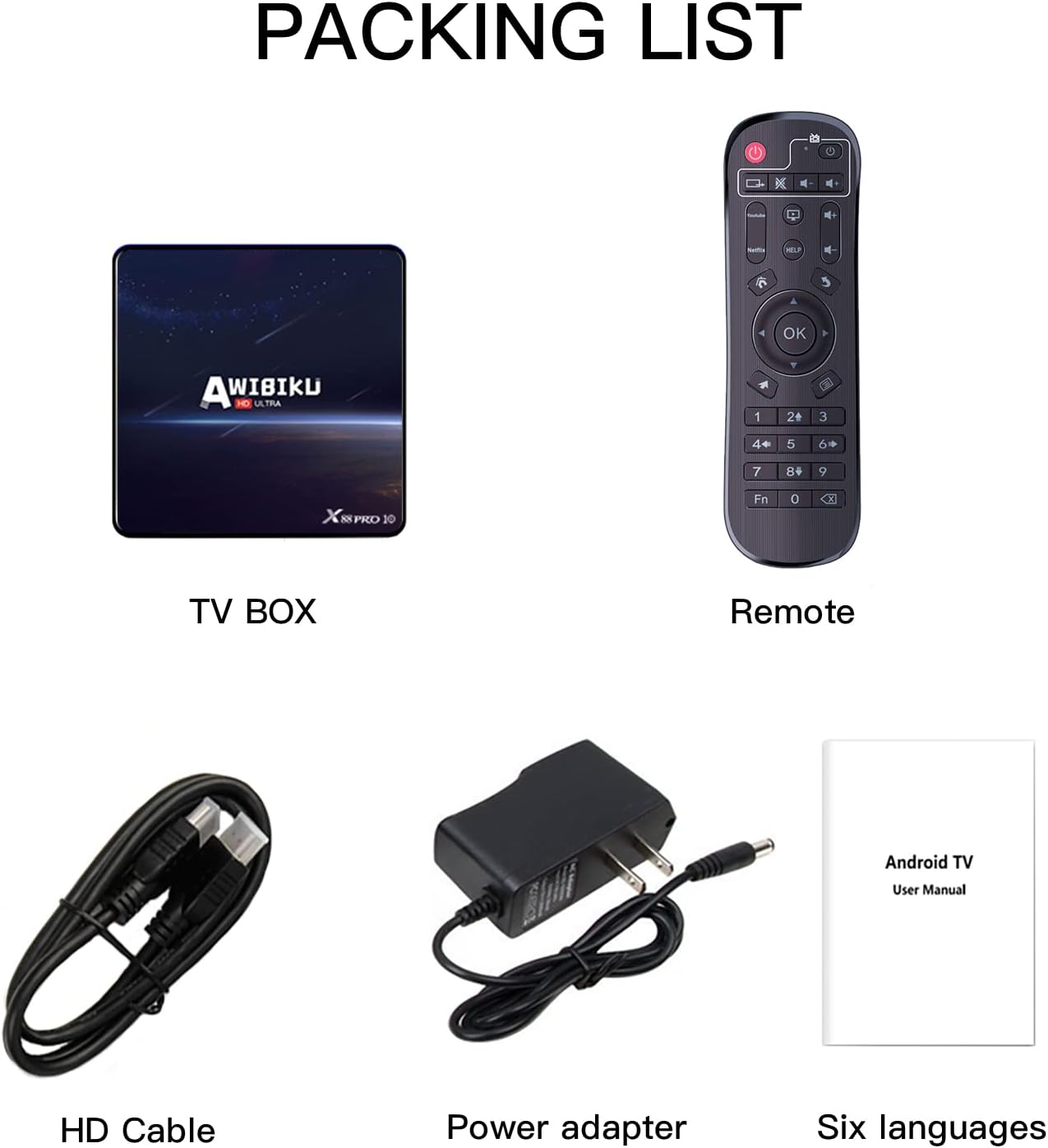 2022 Newest Android 11.0 TV Box, Android Box 4GB RAM 32GB ROM RK3318 Quad-core Smart Android TV Box 64bit