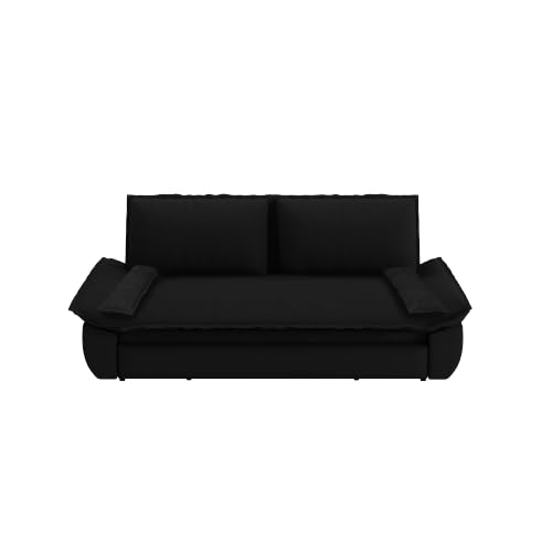 70.1" Futon Sofa Bed Queen Size, Pull Out Bed, 3-in-1 Convertible Sleeper Sofa with 2 Soft Pillows, Modern Velvet Futon Couch for Living Room