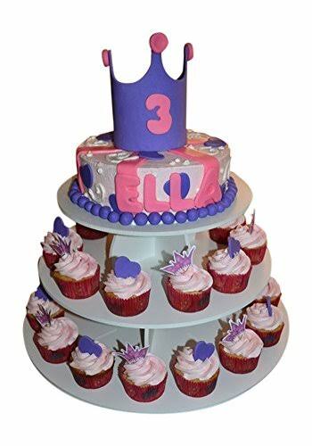 The Smart Baker 5 Tier Round Cupcake Stand Pro- Holds 90+ Cupcakes As Seen on