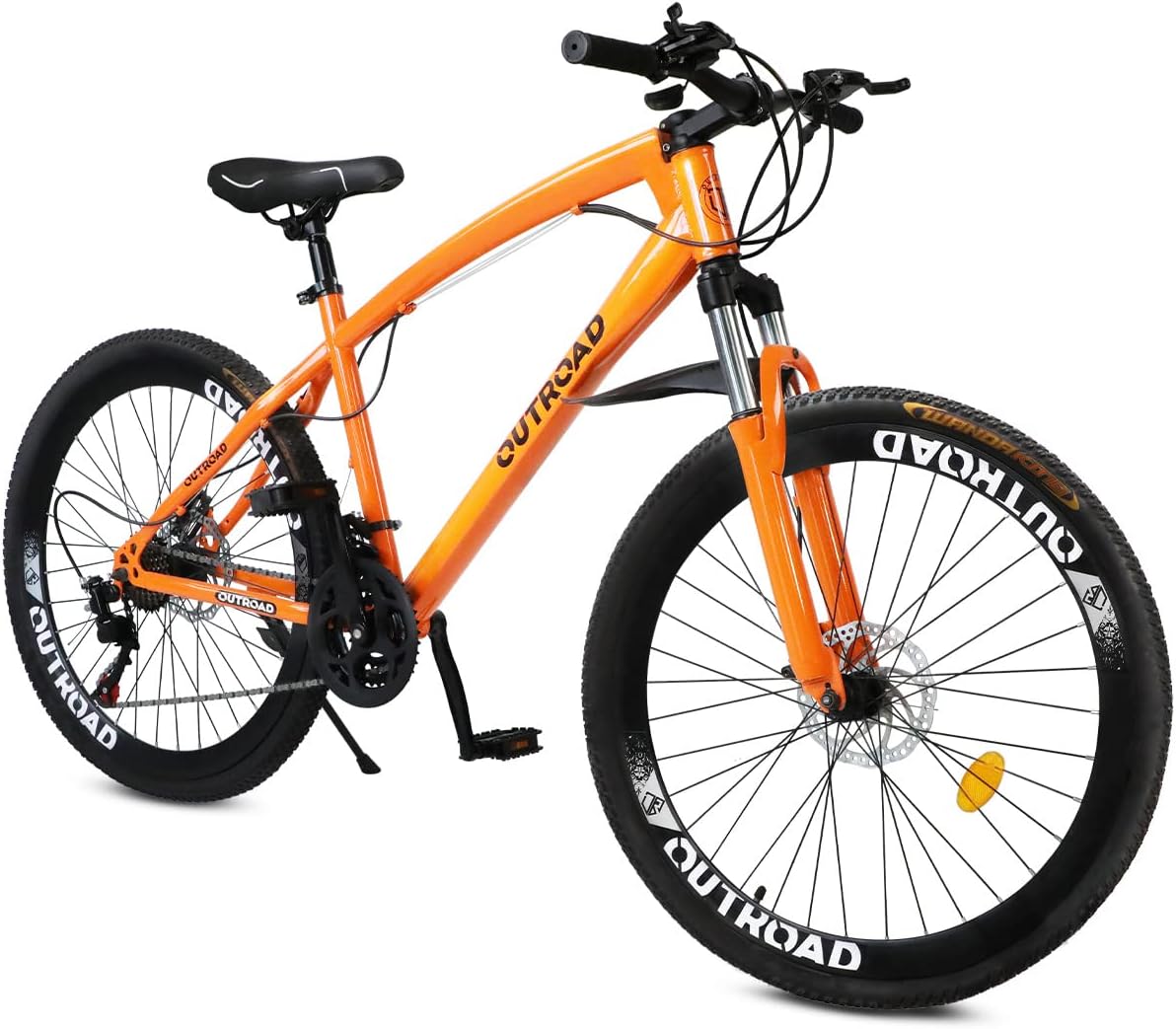 Max4out Fat Tire Mountain Bike and Normal Tire Mountain Bike 21 Speed, with High Carbon Steel Frame