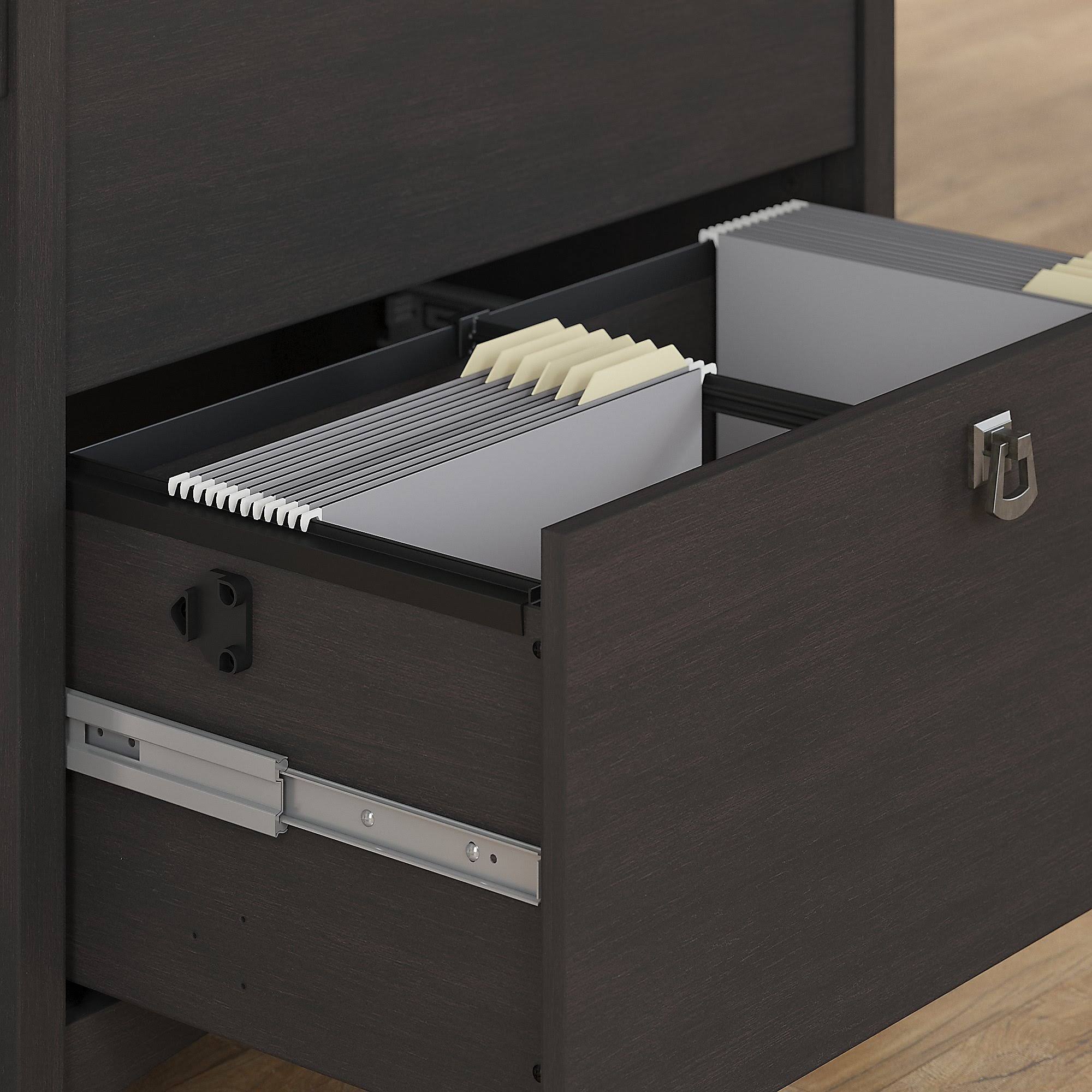 Bush Furniture Salinas Lateral File Cabinet, Vintage Black