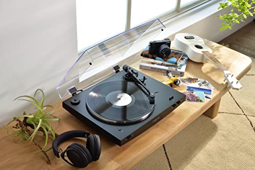 Audio Techica AT-LP3XBT-BK Bluetooth Turntable Belt Drive Fully Automatic 33/45 (Black)