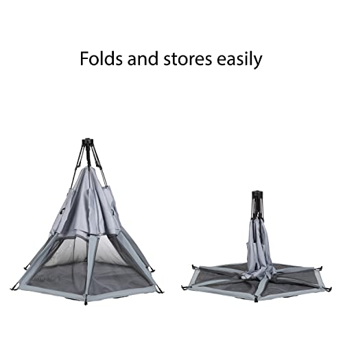Safety 1st InstaPop Dome Play Yard, Compact design makes it easy to pop open and closed, High Street