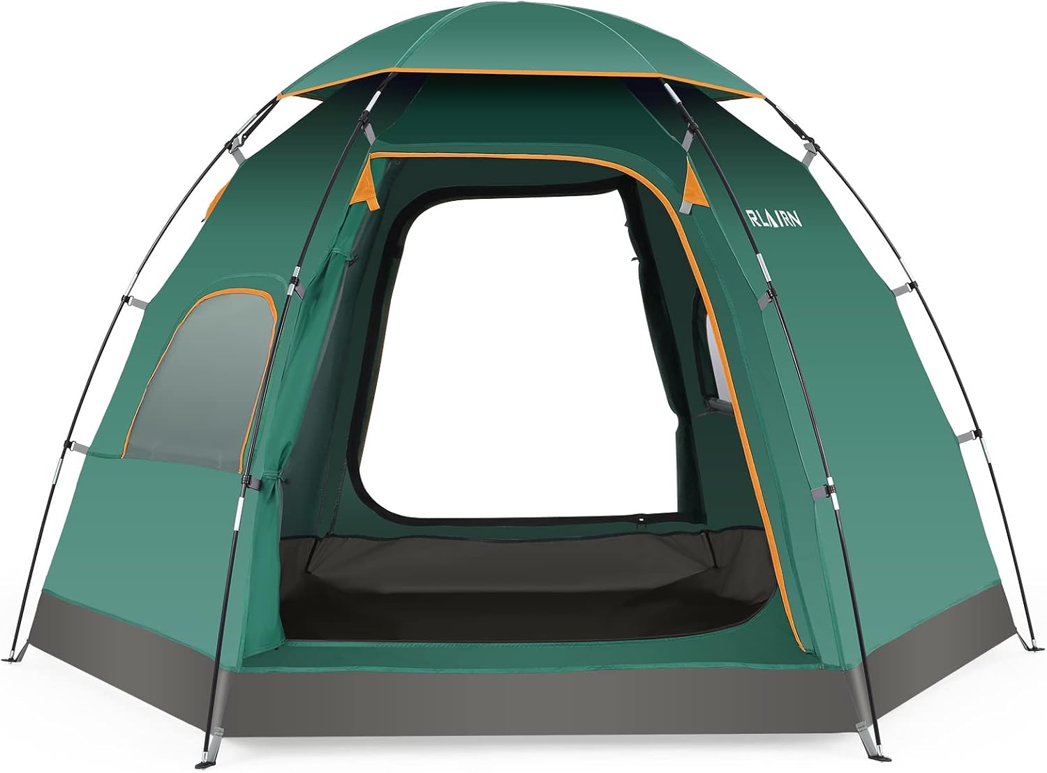 4 Person Camping Tent, RLAIRN Waterproof Family Dome Tent with Removable Rain Fly and Carrying Bag, Portable Tent for 2-4 Person
