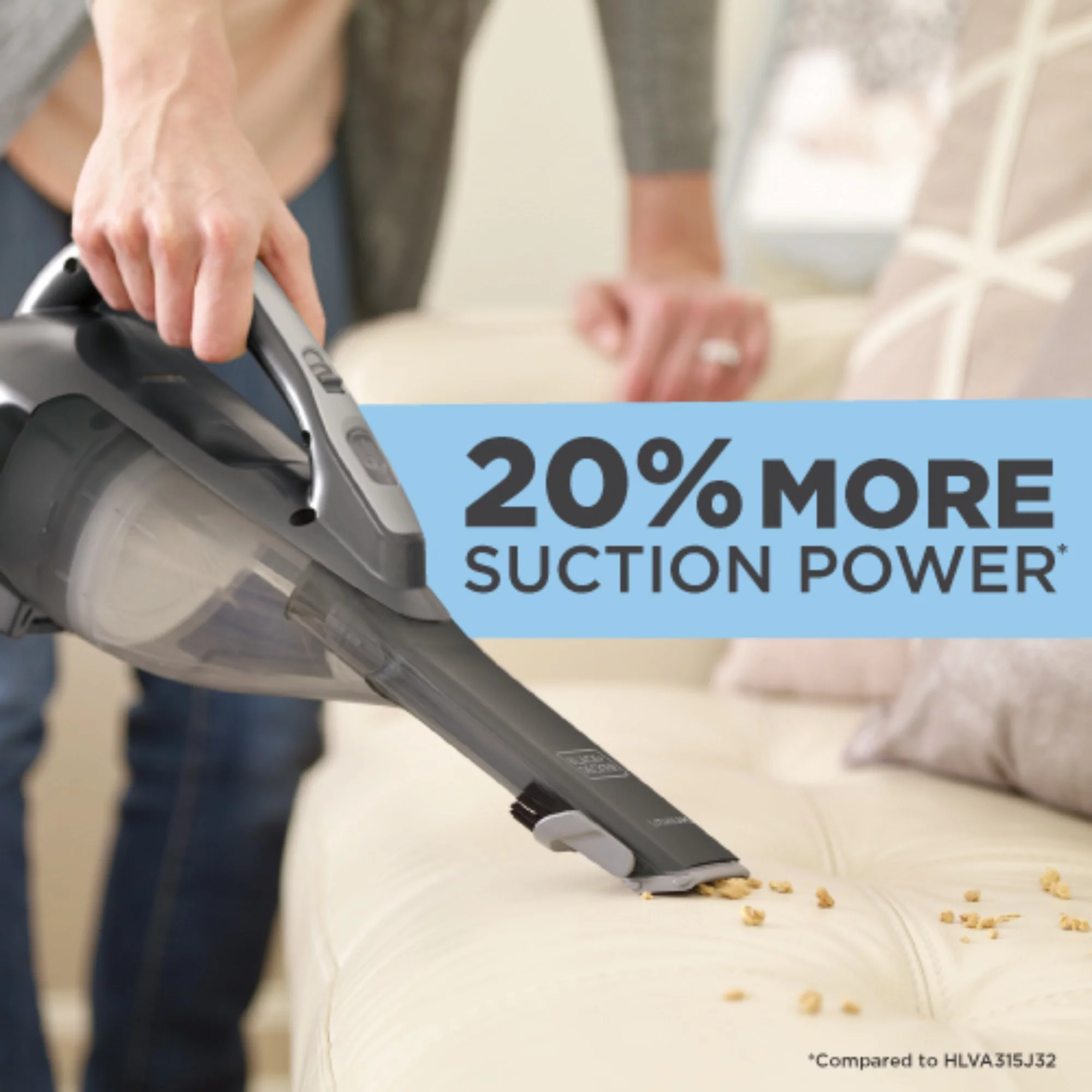 BLACK+DECKER Lithium Hand Vacuum (Ocean Blue), HLVA315J22