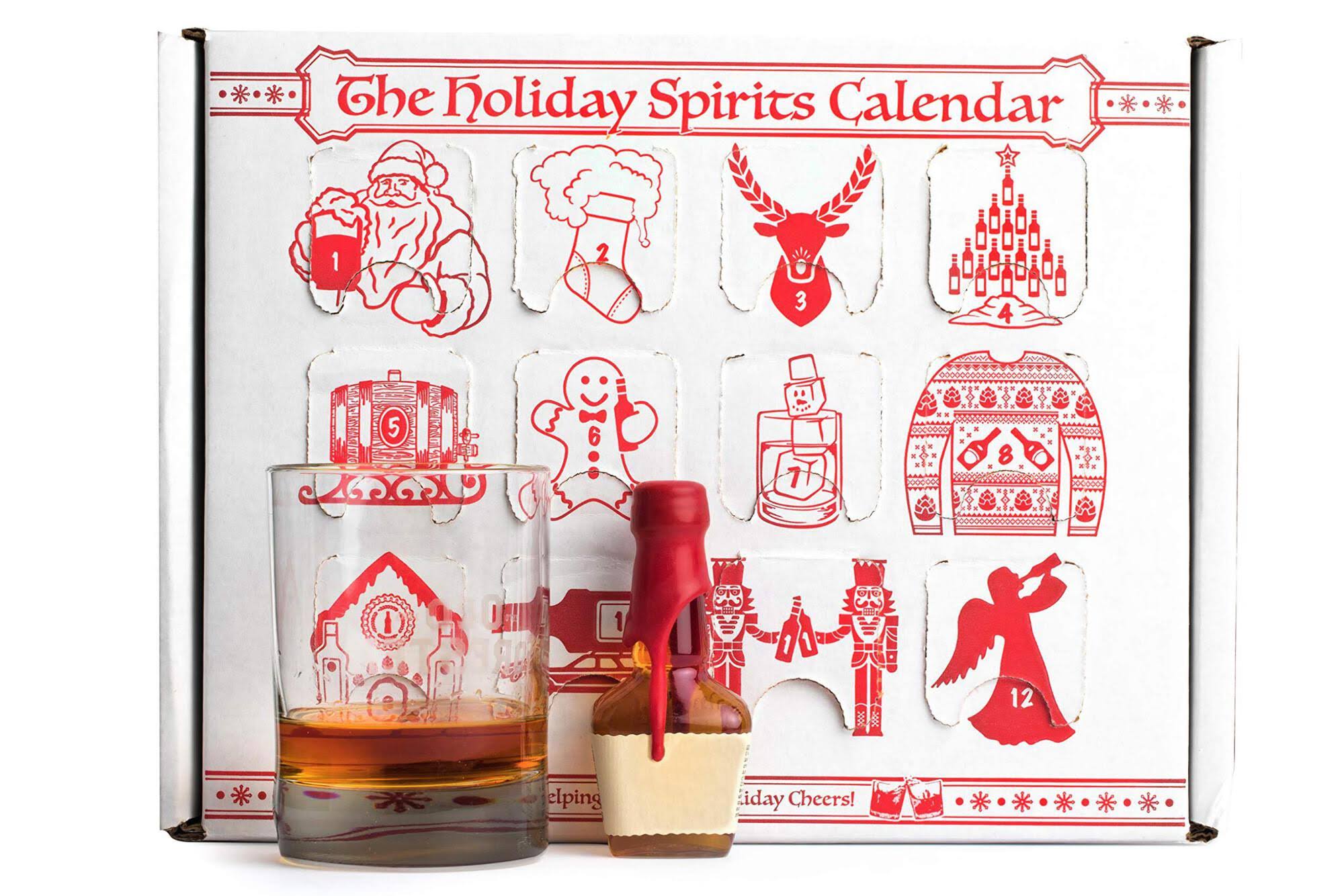 Holiday Spirits Calendars Advent Calendar for Alcohol u0026 Adults | Gift Booze u0026 Wine for Christmas 2019 | Great White Elep