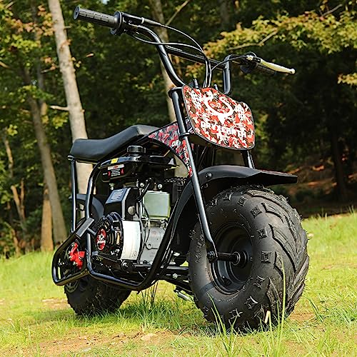Oryxearth Mini Dirt Bike for Kids, 105CC 4-Stroke Kid Gas Powered Off-Road Pocket Pit Trail Motorcycle W/EPA Approved