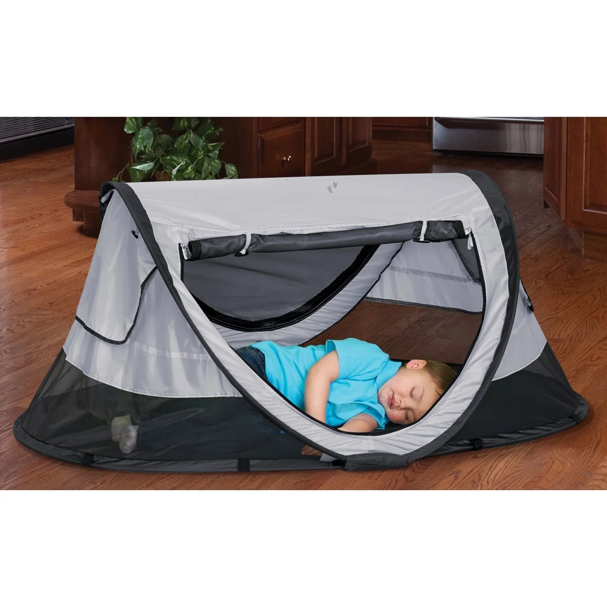 KidCo PeaPod Portable Kids Sleeping Travel Bed and Tent, Cranberry Red