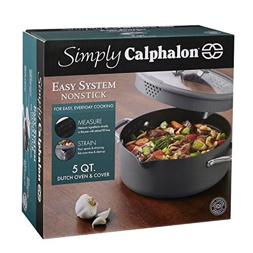 Calphalon Simply Easy System Nonstick Dutch Oven 5-Quart Gray