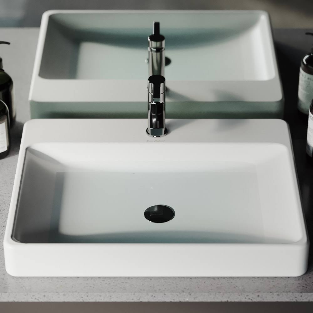 Carre Rectangular Vessel Sink (White), Swiss Madison SM-VS202