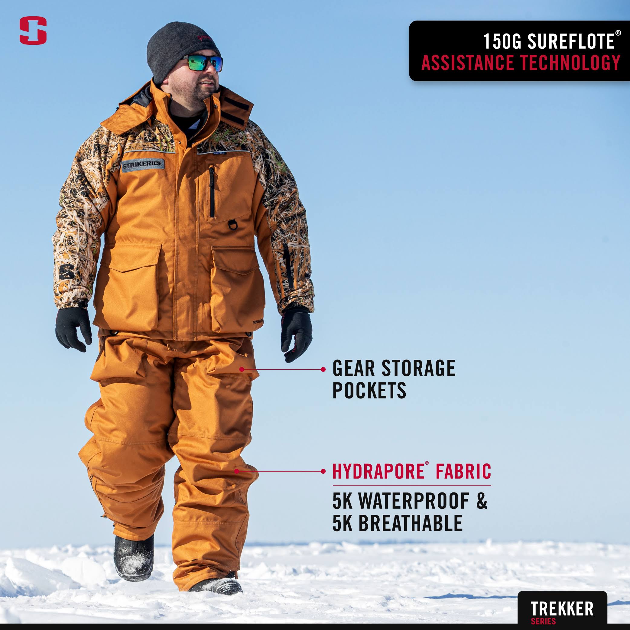 Striker Ice Trekker Bib - Black - S