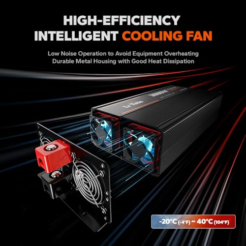 LiTime 24V 3000W All-in-One Solar Inverter Charger | 60A MPPT Solar Controller | Pure Sine Wave Output | Uninterrupted Power Supply | RS485